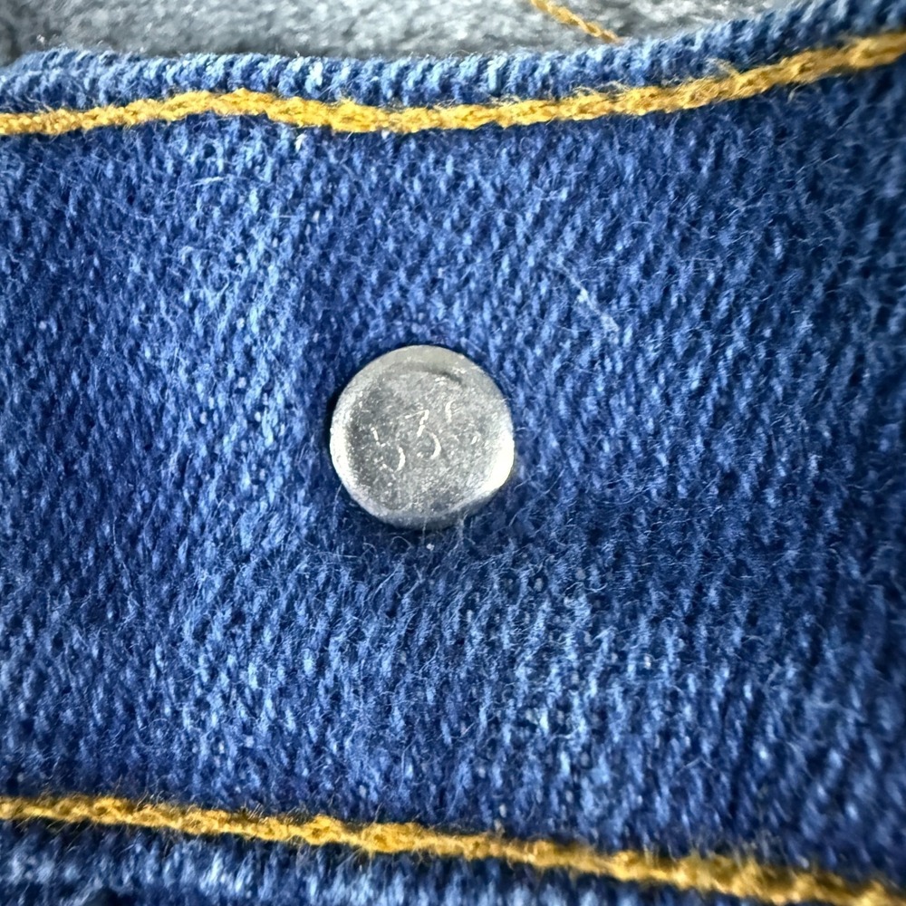 Vintage Levi's 552 Jeans Blue Tag W38 Fits W36‎ 80s Made In USA Dark Indigo Wash - Picture 9 of 12